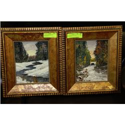 ESTATE LOHSE FRAMED OIL PAINTINGS X2