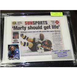 MARTY MCSORLEY  AUTOGRAPH , GUARANTEED
