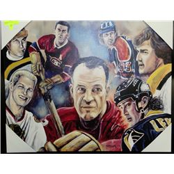 "THE GREATS OF HOCKEY" CANVAS PICTURE