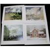 Image 1 : LOT OF 4 PRINTS BY  A.J.CASSON INCLUDING PINK