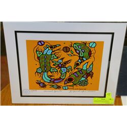 ANIMAL SPIRITS BY NORVAL MORRISSEAU LIMITED,SIGNED