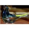 Image 1 : BLUE ART GLASS DOVE