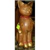 Image 1 : SOLID WOOD CAT ORNAMENT