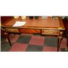 Image 1 : EGYPTIAN MADE ORNATE 3 DRAWER DESK WITH LEATHER