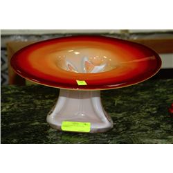 UNUSUAL ESTATE ART GLASS CENTERPIECE