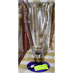 HAND CRAFTED CRYSTAL VASE - MADE IN ROMANIA