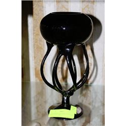 HAND MADE ARABESKA IN POLAND ART GLASS DISH