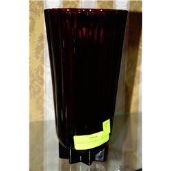 GENUINE CRANBERRY GLASS VASE