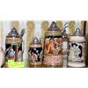 Image 1 : COLLECTION OF FOUR BEER STEINS INCLUDING SOME
