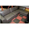 Image 1 : NEW GREY LEATHERETTE SECTIONAL