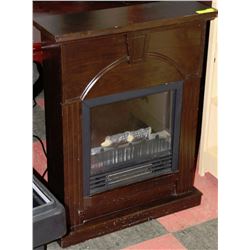 SPACE HEATER CHERRY WOOD FIRE PLACE