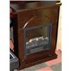 Image 1 : SPACE HEATER CHERRY WOOD FIRE PLACE
