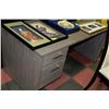 Image 1 : NEW OFFICE DESK WITH BUILT IN 2 DRAWER FILER