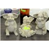 Image 1 : SET OF 3 LAUGHING PIGS