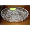 Image 1 : CRYSTAL DIVIDED SERVING PLATTER