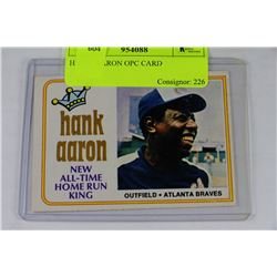 HANK  AARON OPC CARD