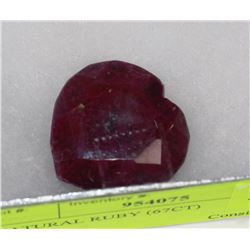 NATURAL RUBY (67CT)
