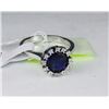 Image 1 : .925 SILVER LAB BLUE SAPPHIRE RING