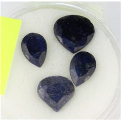4PC. NATURAL BLUE SAPPHIRE (22CT)
