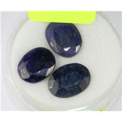 3PC. NATURAL BLUE SAPPHIRE (29CT)