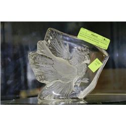 MATS JONASSON SWEDEN CRYSTAL FIGHTING COCK ROOSTER