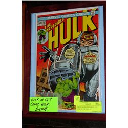 THE INCREDIBLE HULK NO. 167 COMIC BOOK DISPLAY