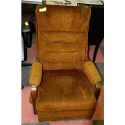 BROWN ROCKER RECLINER