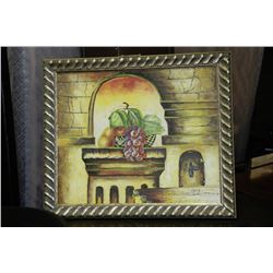 FRAMED OIL ON CANVAS WALL ART