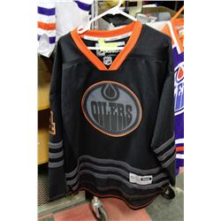 BLACK, GREY & ORANGE XL REEBOK TAYLOR HALL OILERS