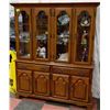Image 1 : KRUG MAPLE WOOD BUFFET & HUTCH WITH GLASS