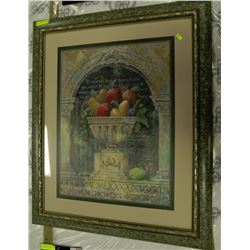 ORNATE FRAMED & TRIPLE MATTED WALL ART