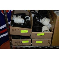 4 BOXES OF PLASTIC FITTINGS