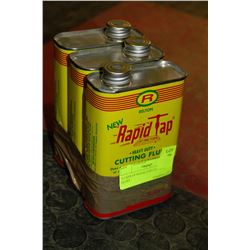 3 CANS OF RAPID TAP CUTTING FLUID