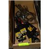 Image 1 : BOX WITH NEW COMBINATION WRENCHES & WELDING VISE