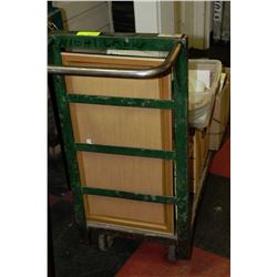 GREEN HEAVY DUTY PUSH CART NOT INCLUDING CONTENTS