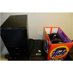 LG HOME THEATRE INCLUDES 1080P HDMI DVD PLAYER,