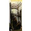 Image 1 : LARGE VENICE CANAL ON CANVAS (MINOR DAMAGE)