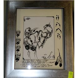 NATIVE FRAMED PRINT