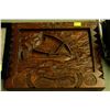 Image 1 : SOLID WOOD HAND CARVED WALL HANGING