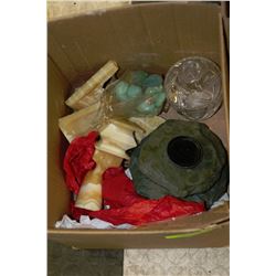 BOX WITH CRYSTAL & ALABASTER