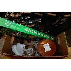 BOX WITH ESTATE COLLECTIBLES