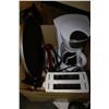 Image 1 : BOX OF ESTATE APPLIANCES INCLUDING TOASTER,IRON
