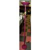 Image 1 : BURGUNDY HALOGEN FLOOR LAMP