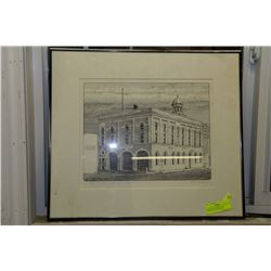 VELMA FOSTER PRINT OF #1 FIREHALL IN LETHBRIDGE