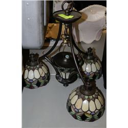STAINED GLASS CHANDELIER