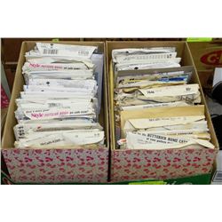 2 BOXES OF SEWING PATTERNS INCLUDING NEW AND USED