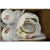 Image 1 : BOX WITH 6 TEACUPS, SAUCERS & ROYAL WINSTON DISH