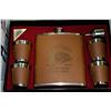 Image 1 : JIM BEAM COLLECTOR SET INCLUDING LEATHER WRAPPED