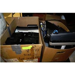 2 BOXES OF VARIOUS ELECTRONICS  AND GAME CONSOLES