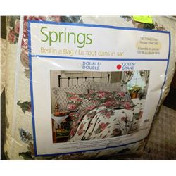 SPRINGS  QUEEN BED IN BAG WITH 180 THREAD COUNT
